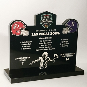 23Long - Las Vegas Bowl BLACK Acrylic Memento 