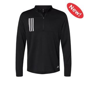 Adidas 3-Stripes Double Knit Quarter-Zip Pullover 