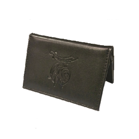 Black Leather Wallet for Lifetime Member Card 