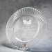 Clear Glass Tray With Fluted Rim - AAA - Clear Glass Tray With Fluted Rim