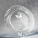 Clear Glass Tray With Fluted Rim - AAA - Clear Glass Tray With Fluted Rim