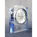 Crystal Clock With Blue Accents - AAA - Crystal Clock With Blue Accents