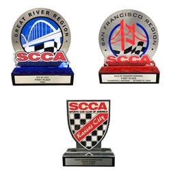 South Texas Border Region SCCA - Blue Mirrored Trophy 