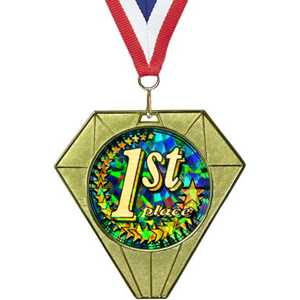 Exclusive Jewel Medal With Round Insert 