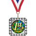 Exclusive Square Medal With Round Insert - AAA - Exclusive Square Medal With Round Insert
