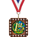Exclusive Square Medal With Square Insert 3.5" - AAA - Exclusive Square Medal With Square Insert 3.5"