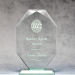 Jade Glass Multi-Faceted Elongated Octagon - AAA - Jade Glass Multi-Faceted Elongated Octagon