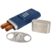 Leatherette Cigar Case With Cutter - AAA - Leatherette Cigar Case With Cutter