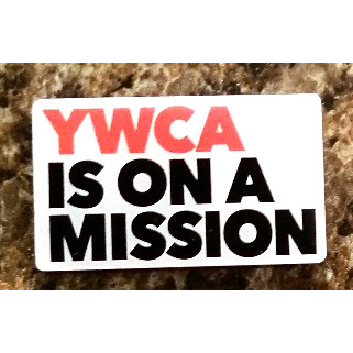 Magnet Lapel Pin with "YWCA is on a Mission" Logo 