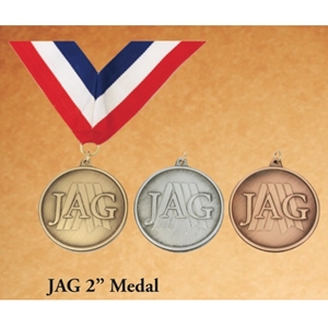 Medal - 2" Gold, Silver or Bronze 