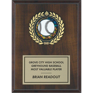 Medallion Cherry Finished Plaque 