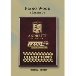 Piano Finish Rosewood Plaque - Direct Print (4 sizes) 