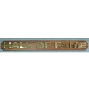Plaque - Hall of Fame Header 