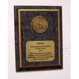 Plaque - Student of the Year (Marketing, Finance, Hopitaltiy or Management) 