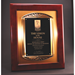 Rosewood Piano Finish Plaque With Cast Metal Frame - AAA - Rosewood Piano Finish Plaque With Cast Metal Frame
