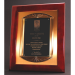 Rosewood Piano Finish Plaque With Cast Metal Frame - AAA - Rosewood Piano Finish Plaque With Cast Metal Frame